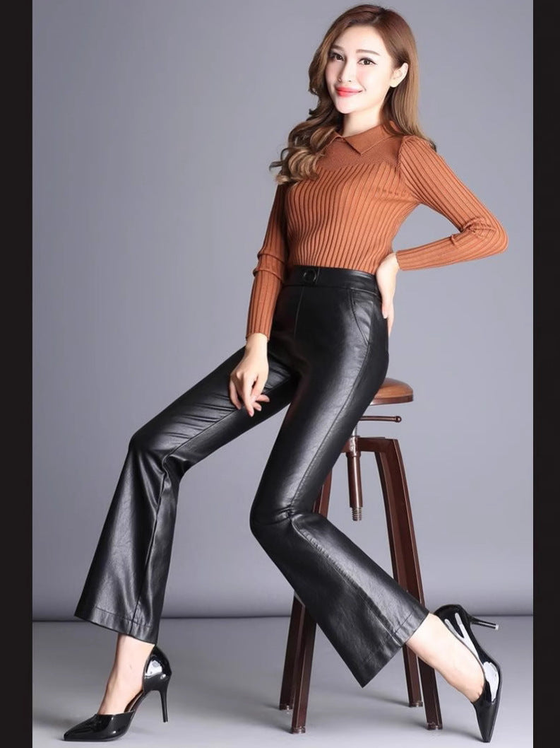 Women's leather pants